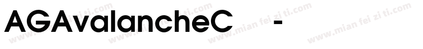 AGAvalancheC 粗体字体转换